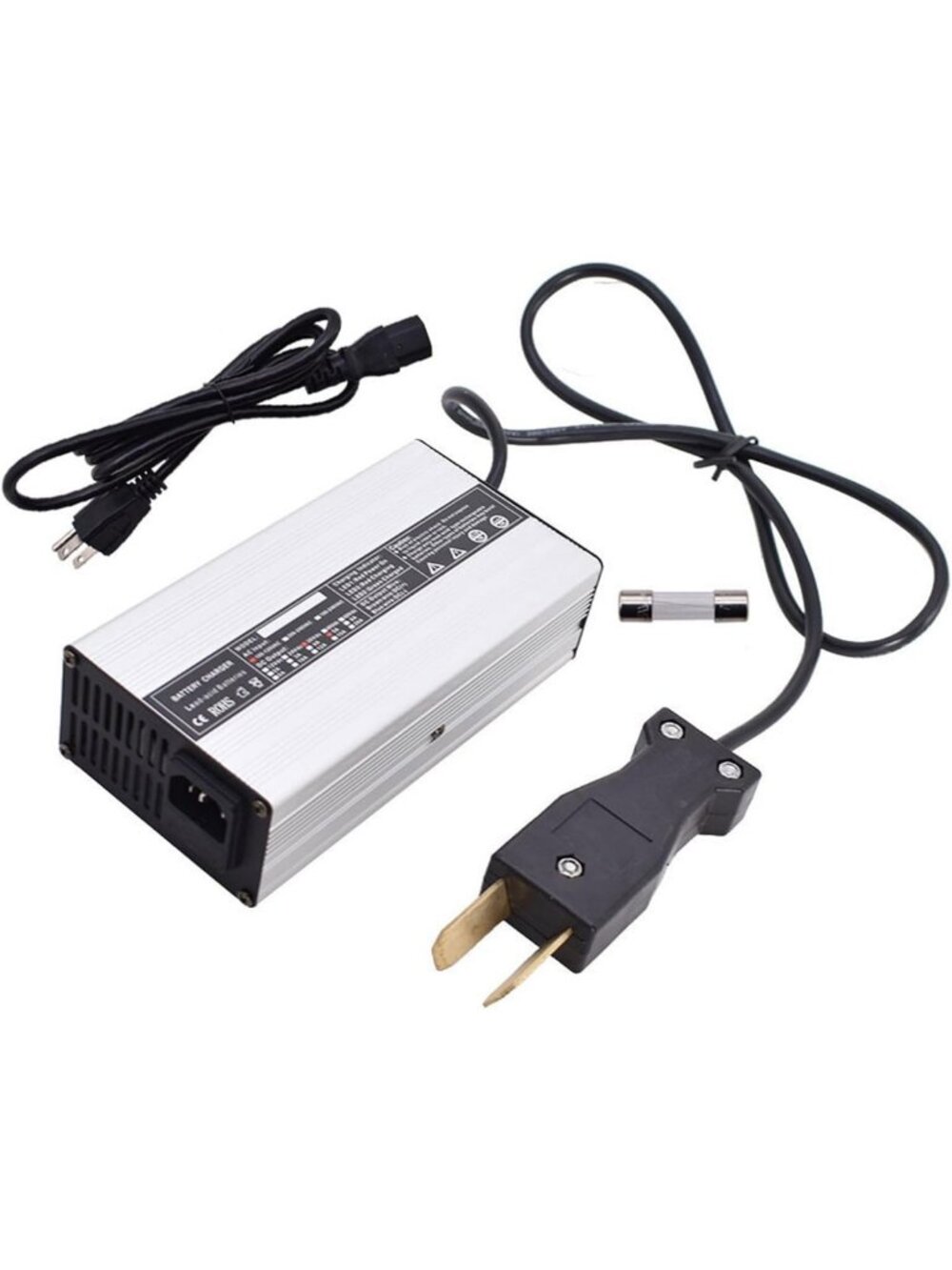36V 5A Golf Cart Battery Charger - Compatible with Yamaha, Club Car, EZGO TXT